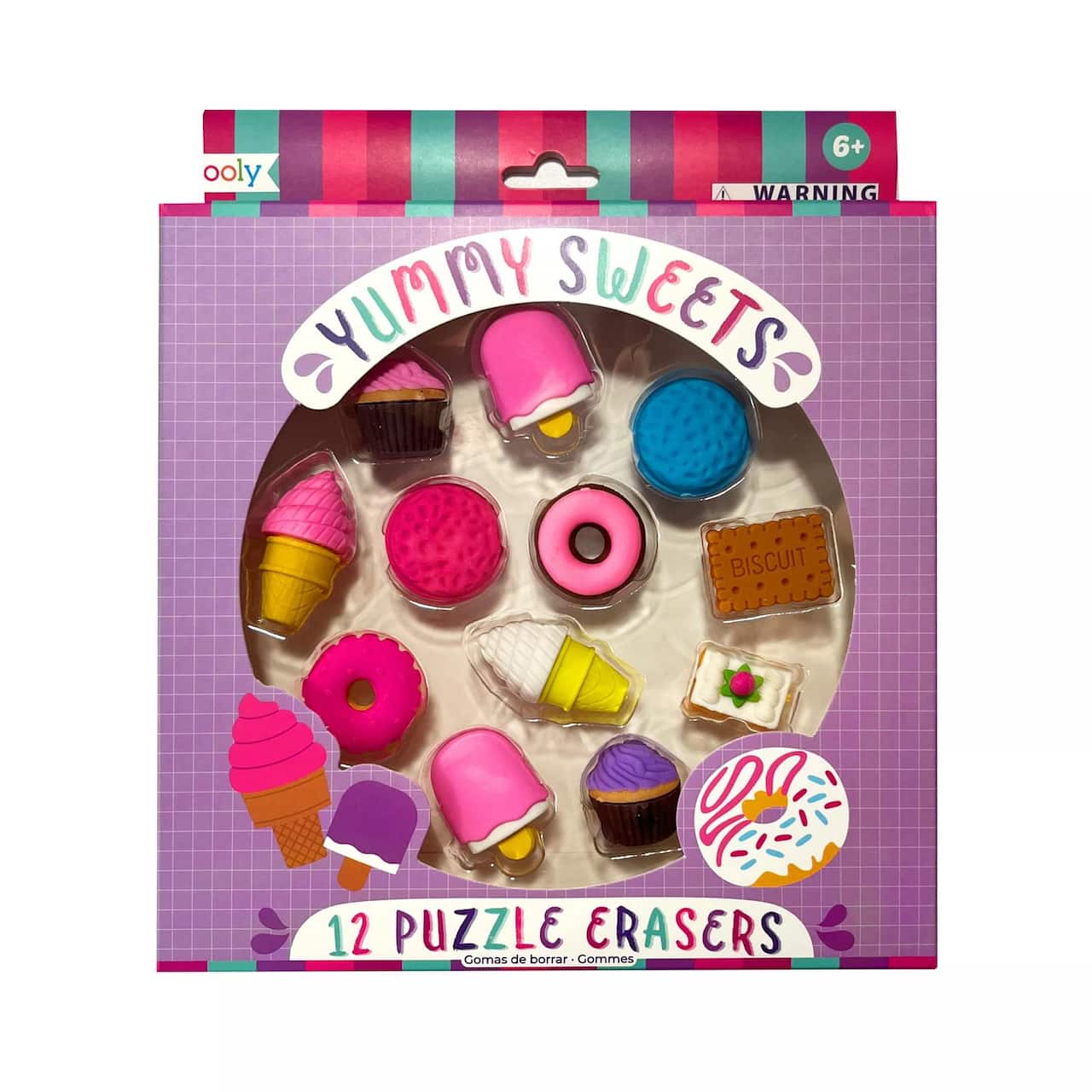 OOLY Yummy Sweets Puzzle Erasers, 12ct.